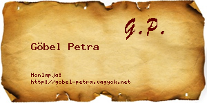 Göbel Petra névjegykártya